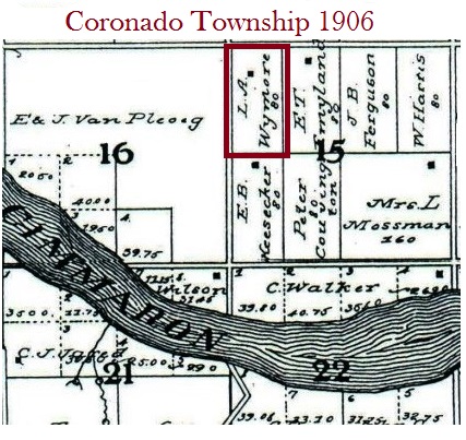 map showing Coronado Township 1906